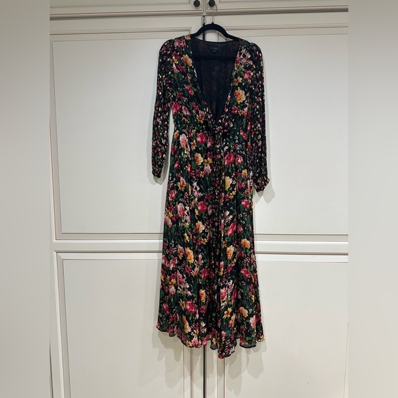 J. CREW Tie-front Lurex® dress in mixed print - Picture 2 of 5